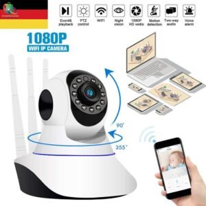 Dynamic Bazar™ Smart Wi-Fi CCTV Camera (2MP | Night Vision | 360° Rotation)