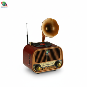 Dynamic Bazar™ Retro Vintage Speaker (3D Sound | Bluetooth | FM/AM Radio | AUX | Memory Card)