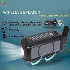 Dynamic Bazar™ All-In-One Portable Speaker (Wireless Mic | Solar Charging | FM Radio | 3D Effect)